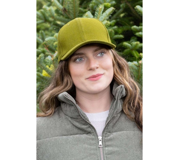 Mossy Pine Wool Baseball Cap