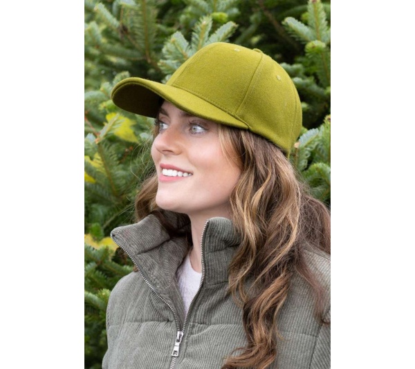 Mossy Pine Wool Baseball Cap