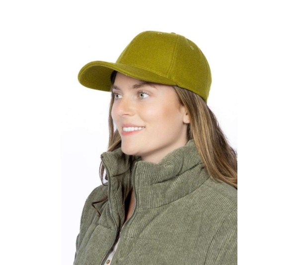 Mossy Pine Wool Baseball Cap