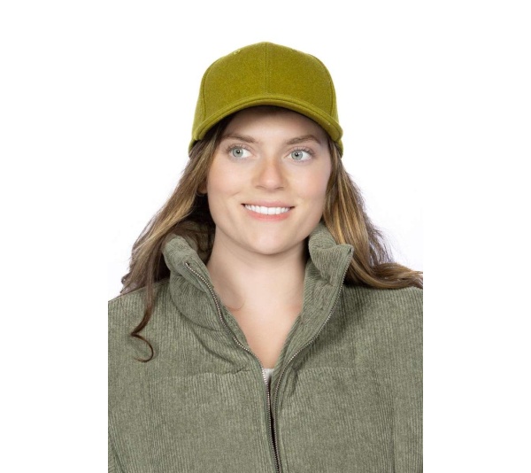 Mossy Pine Wool Baseball Cap