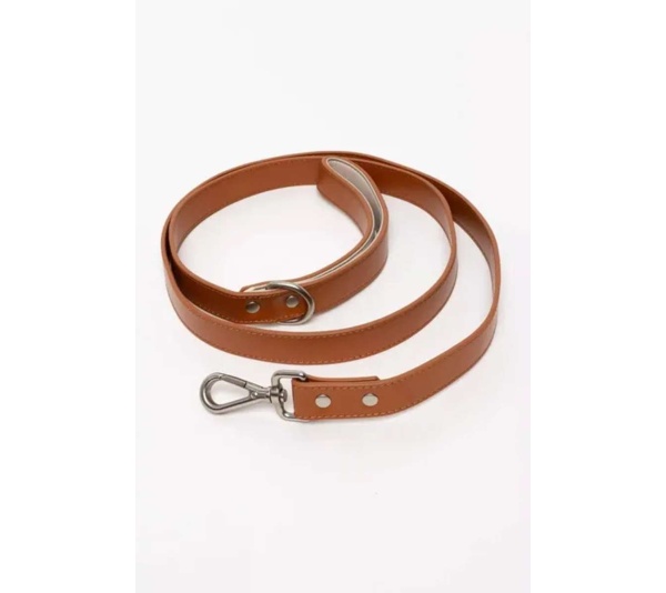 Brown-Red - Sierra Sunrise Vegan Leather Dog Leash