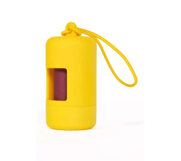 Sun Kissed Yellow Waste Bag Dispenser