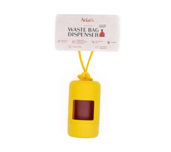 Sun Kissed Yellow Waste Bag Dispenser