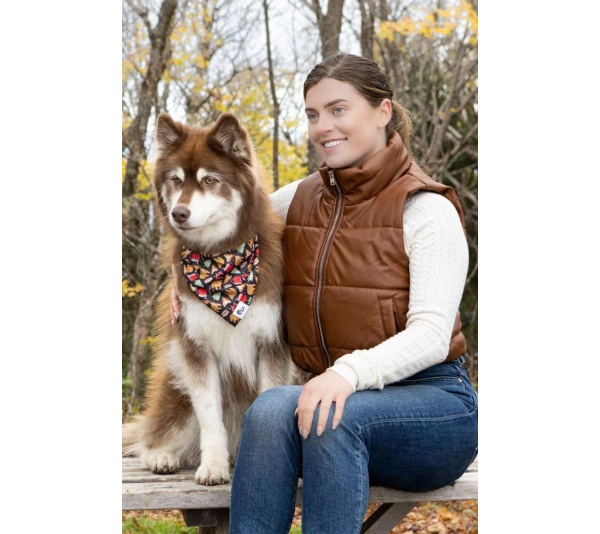 Woodland Tales Dog Bandana - M/L - 27in x 13in