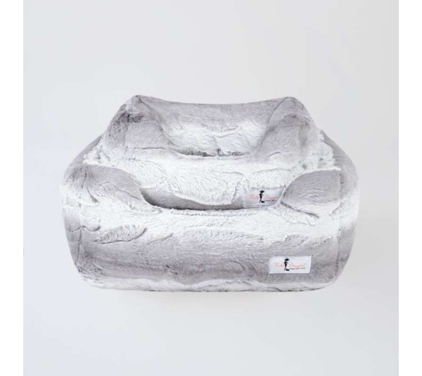 Silver Angora - Cashmere Dog Bed - Small