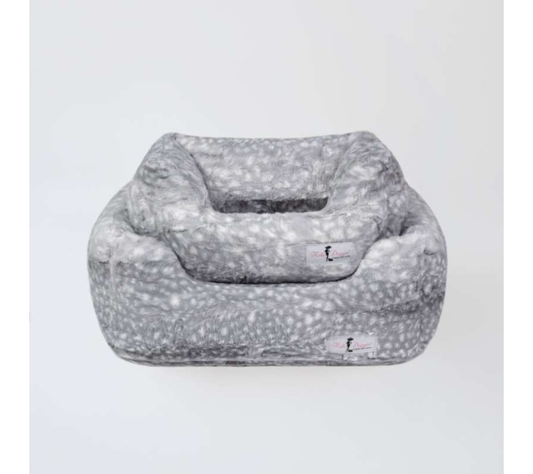 Silver Fawn   - Cashmere Dog Bed - Small