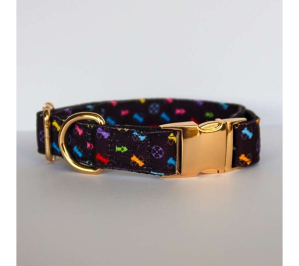 Black/Multi  - Standard Bonejour Collar