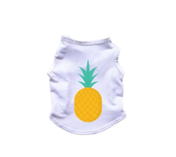WHITE - Pineapple Tank Top - X Large