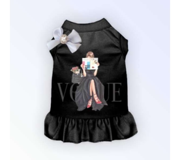 BLACK - Reading my Vogue - Large