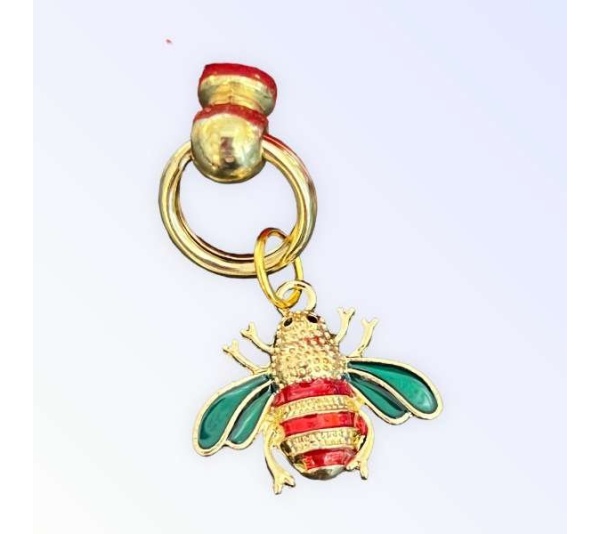 Red Velvet Bee Collar - 16"