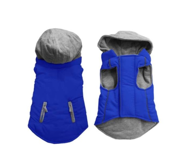 BLUE - Reversible Hooded Coat - 2X Large