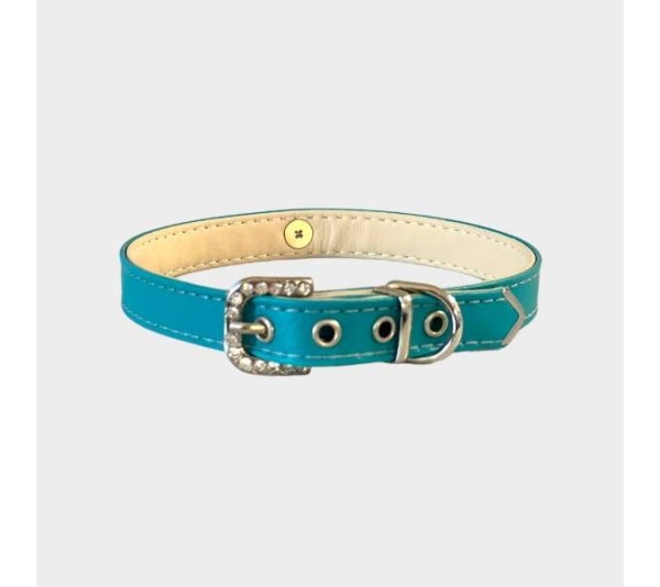 Rhinestone Heart Sniffany Dog Collar - 20"