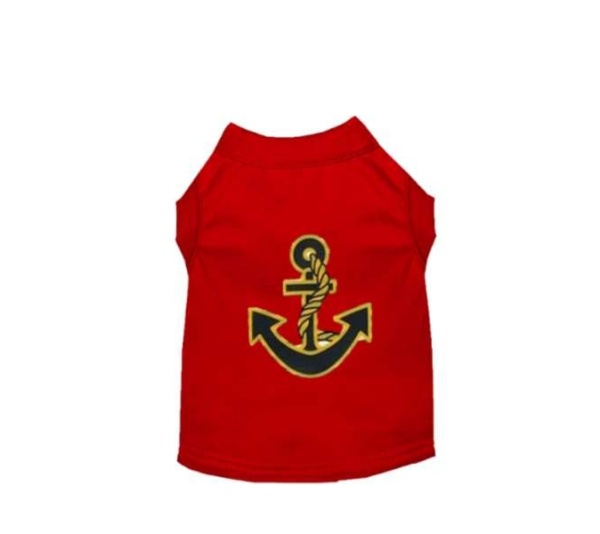RED - Sailor Boy Dog Tank - X Large