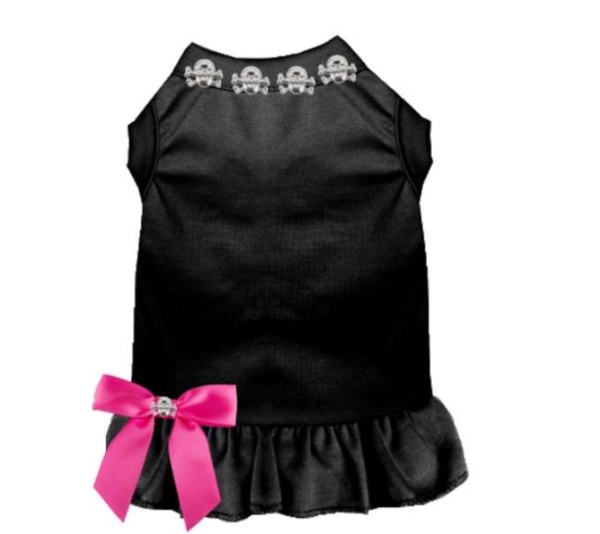 BLACK - Skull Studded Dress - 2X Large