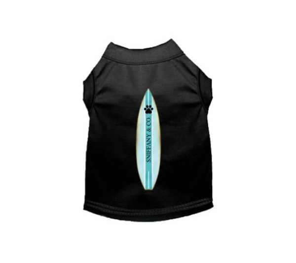 BLACK - Sniffany & Surf- Dog Shirt - Medium
