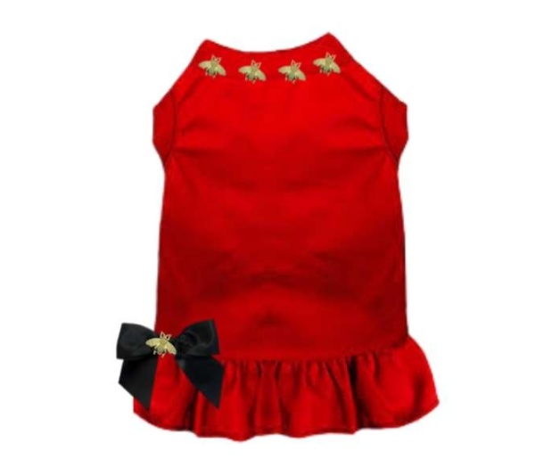 RED - Studded Bee Dress - X Small