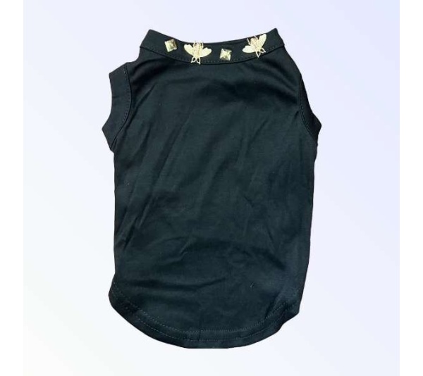 BLACK - Studded Bee Tee - Large