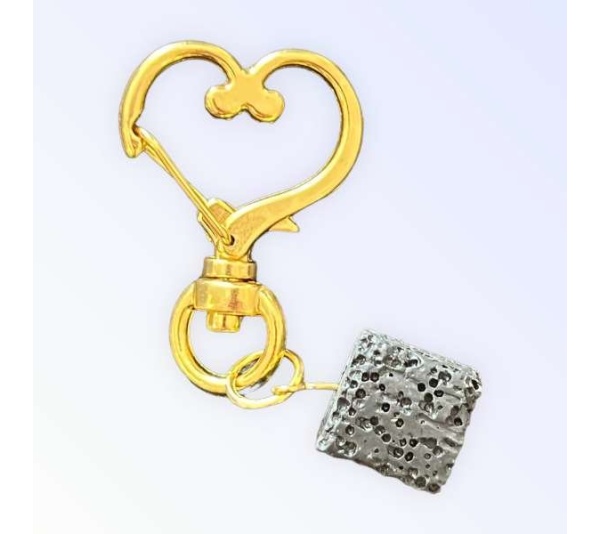 The Black Volcanic Diffuser Collar Charm