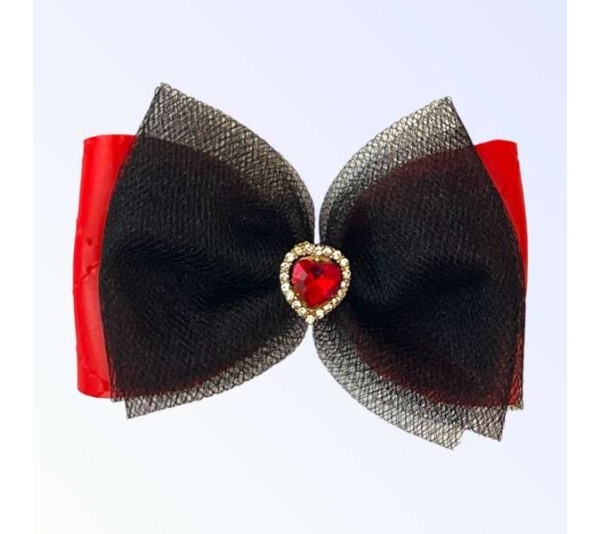 Tulle Heart Dog Hair Barrette