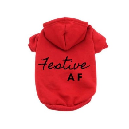 RED - Festive AF Hoodie - Small