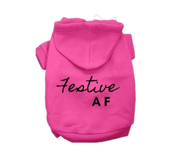 PINK - Festive AF Hoodie - X Small