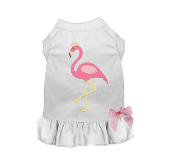 WHITE - Flamingo Princess - 2X Large