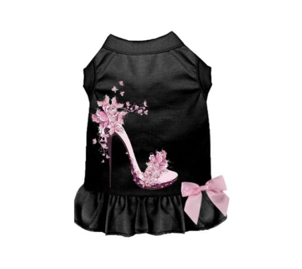 BLACK - Floral Spring Stiletto Dress - X Large