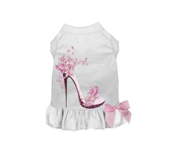 WHITE - Floral Spring Stiletto Dress - X Large