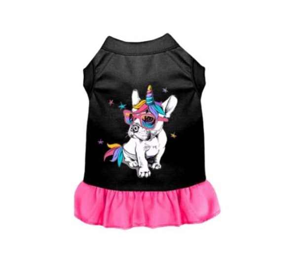 BLACK WITH HOT PINK TRIM - Frenchiecorn - Medium