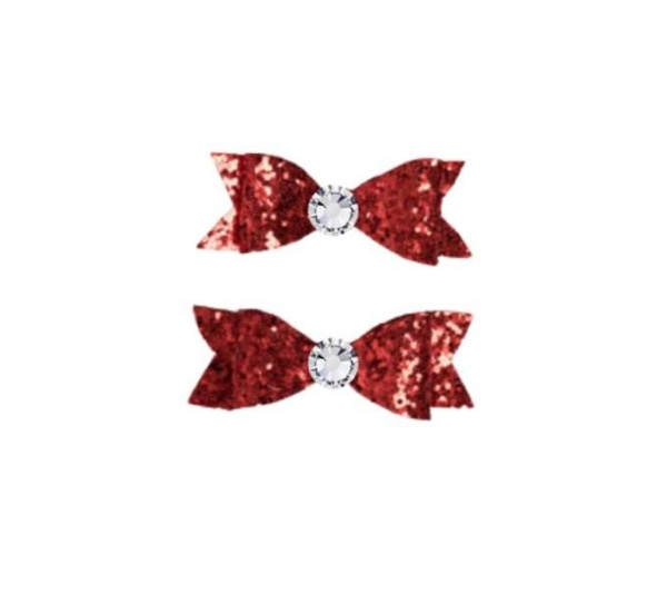 RED - Glitter & Glam Bows