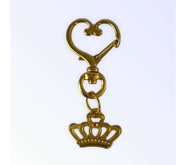 Gold Crown Collar Charm