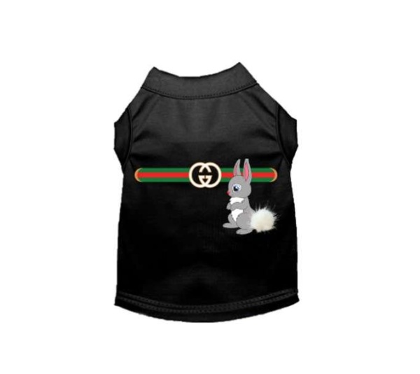 BLACK - Gucchewi Bunny- Dog Shirt - X Large