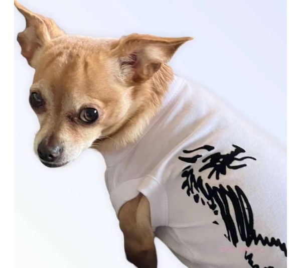 WHITE - Hairmes Dragon Tee - Medium