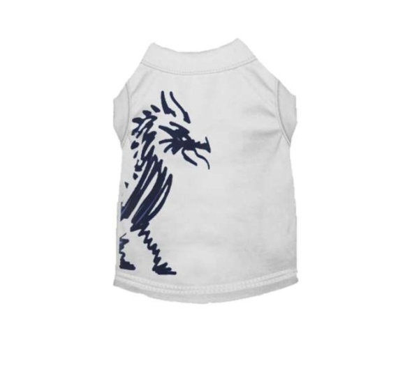 WHITE - Hairmes Dragon Tee - Medium