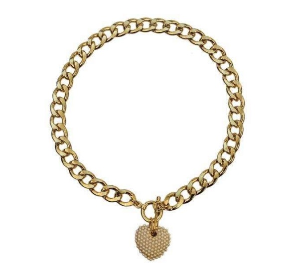 Silver - Heart Toggle Necklace