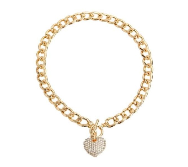 Red - Heart Toggle Necklace