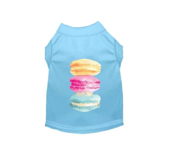 BLUE - It's A Macaroon Summer- Dog Shirt - 2X Large