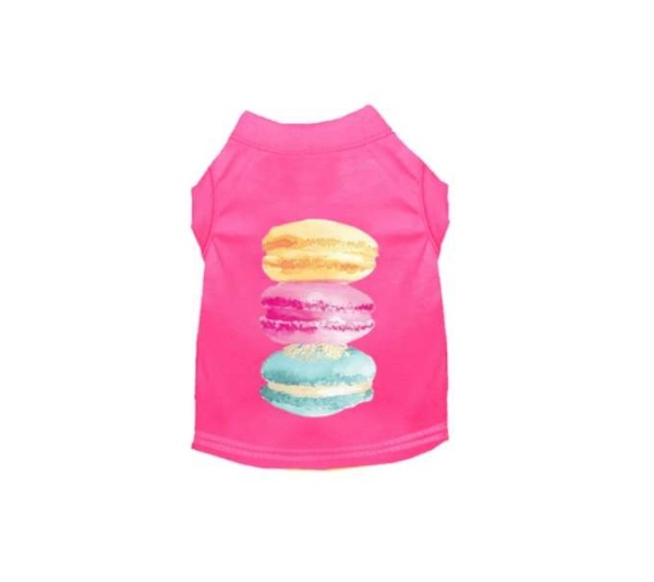 HOT PINK - It's A Macaroon Summer- Dog Shirt - Small