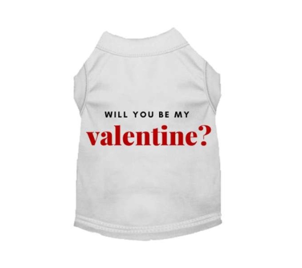 White - Will You Be My Valentine - X Small
