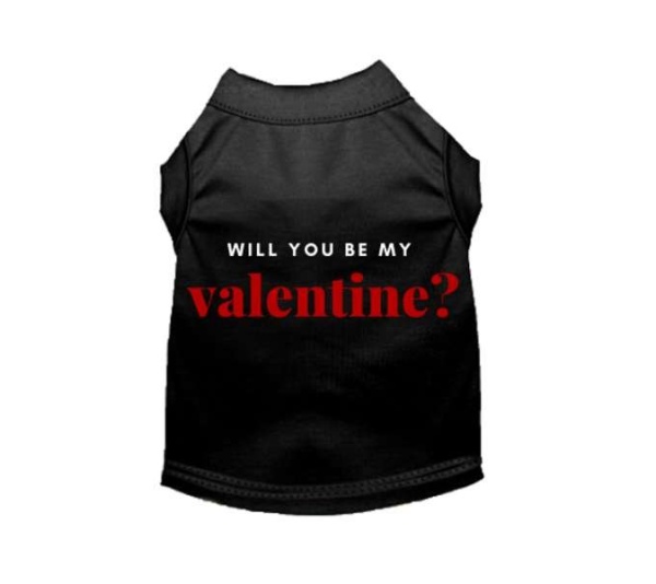 Black - Will You Be My Valentine - X Small