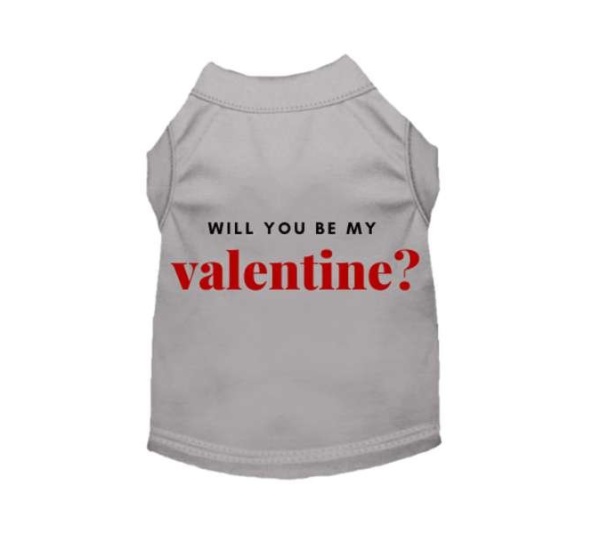 Gray - Will You Be My Valentine - X Small