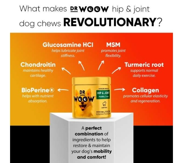Dr Woow Hip and Joint Support Soft Chews