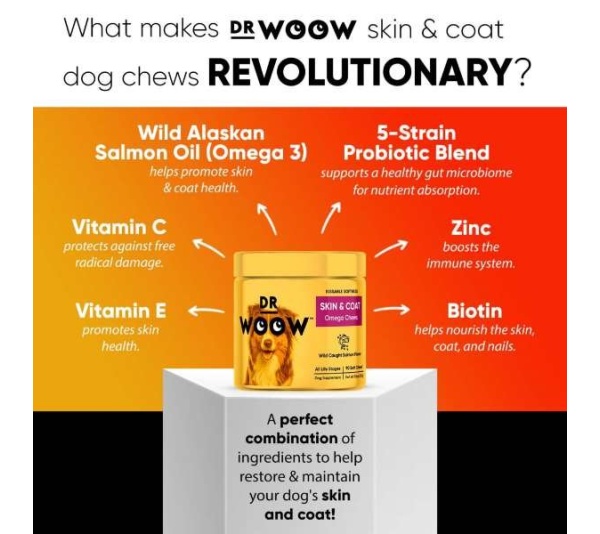 Dr Woow Skin and Coat Soft Chews