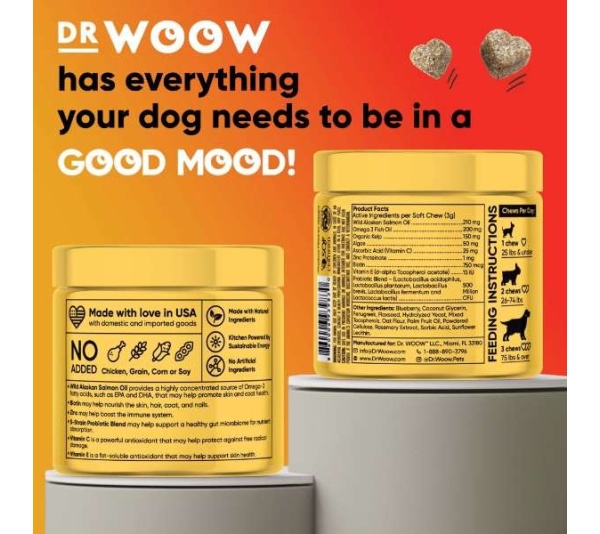 Dr Woow Skin and Coat Soft Chews