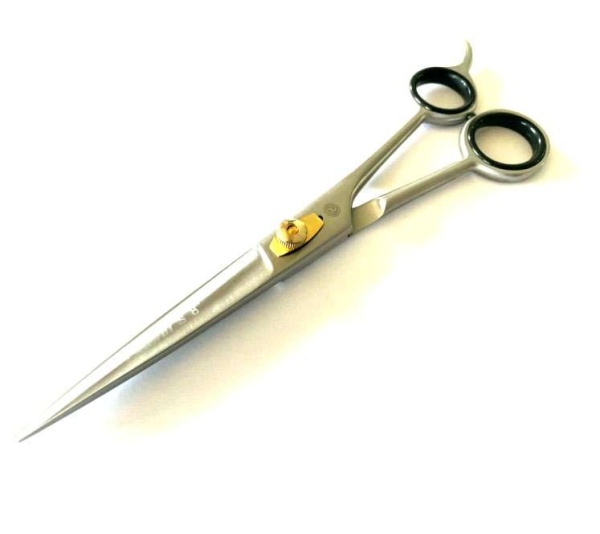 Adjustable High Quality Dog Grooming Hair Salon Grooming Shears Scissors Satin Finish - 8"