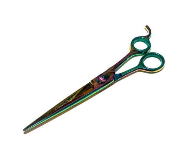 Multi Color Titanium Dog Cat Pet Trimming Haircutting Shears Adjustable - 8"