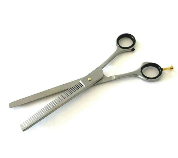 Professional German Dog Cat Pet Single Teeth Hair Trimming Thinning Scissors Shears Hashir's 00786 - 7.5"