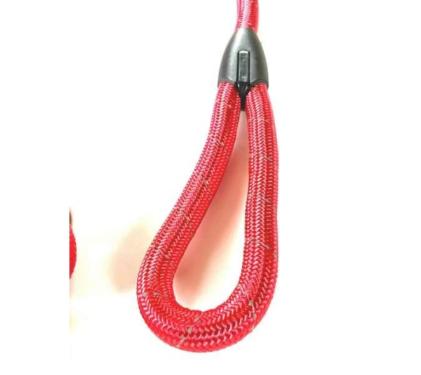 Large Dog Leash Rope Heavy Duty Red Reflective Nylon Material Excellent 3ft Size Red
