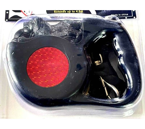 Reflective Retractable Pet Dog Leash Up to 4.5m Long 35kg 77lbs Krypton Beam Strong