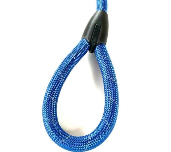 Large Dog Leash Rope Heavy Duty Reflective Nylon Material Excellent 3ft Size Blue